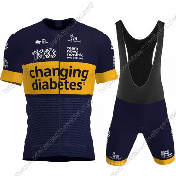 Novo Nordisk 2021 Fahrradbekleidung Trikot Langarm Radtrikot Und fietsbroek Bib Set 51